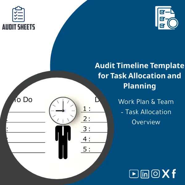 Audit-timeline-template-en49 Audit timeline template in a structured spreadsheet showing phases