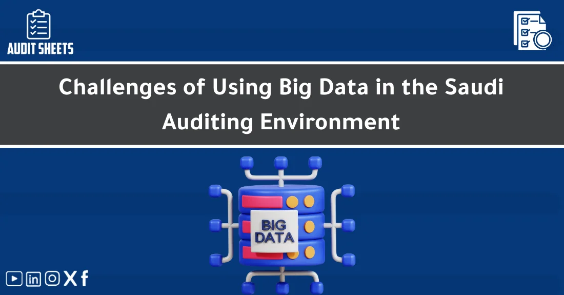 صورة تحتوي على عنوان المقال حول: " Big Data Challenges in Saudi Audits Uncovered" مع عنصر بصري معبر