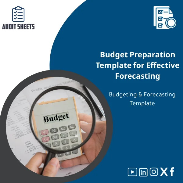 Budget-preparation-template-en166 Budget preparation template in Excel with structured tables for revenue