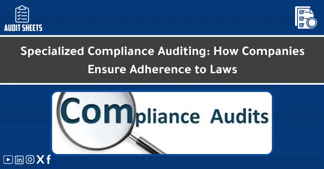 صورة تحتوي على عنوان المقال حول: " Compliance Audit Services for Legal Adherence" مع عنصر بصري معبر