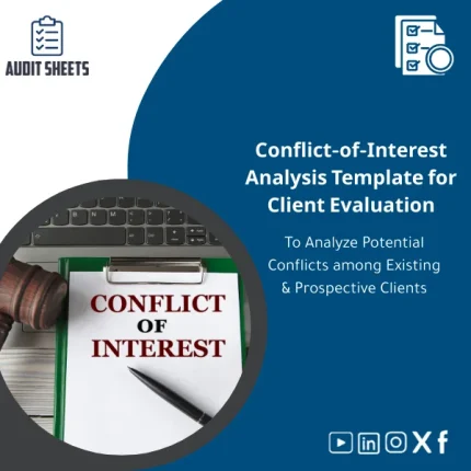 Conflict-of-Interest analysis template among firm clients in a structured