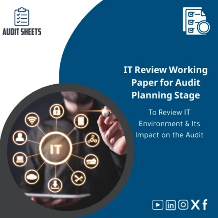 Professional IT review working paper at the planning stage from Audit Sheets