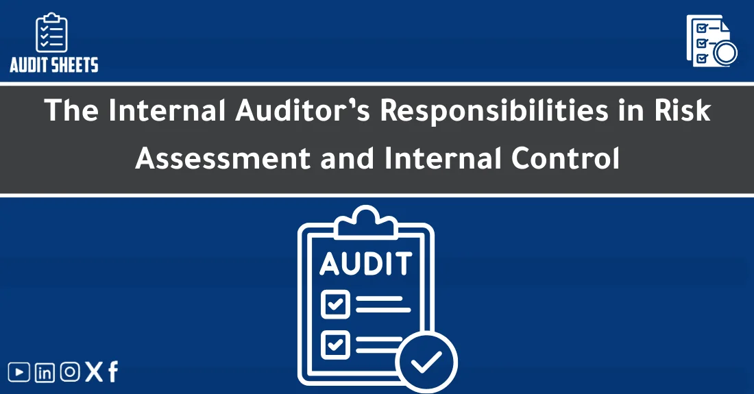 صورة تحتوي على عنوان المقال حول: " Key Internal Audit Tasks for Risk & Control" مع عنصر بصري معبر