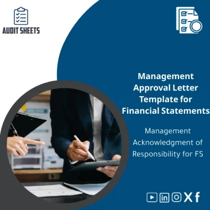 Management approval letter for the financial statements shown as a ready to use