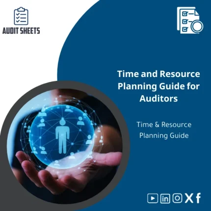 Time and Resource Planning Guide for audit engagements shown as a structured template for allocating staff and hours across audit tasks.