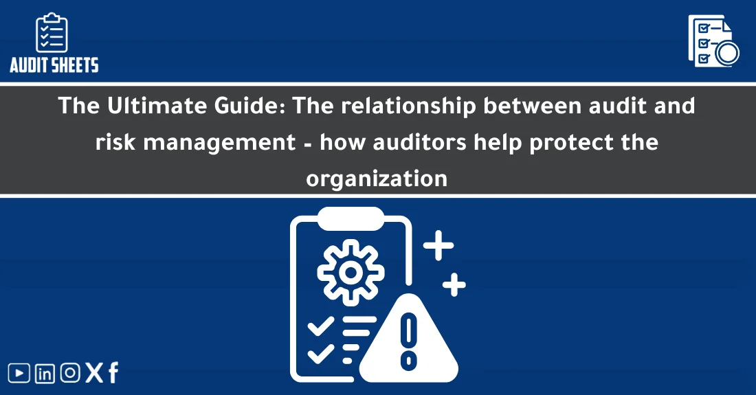 Internal auditor reviewing risk reports to strengthen the organization’s audit and risk management framework.