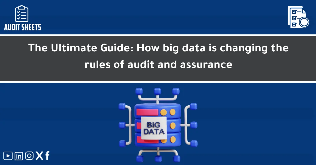 Illustration showing auditors leveraging big data audit analytics to enhance assurance and risk assessment processes