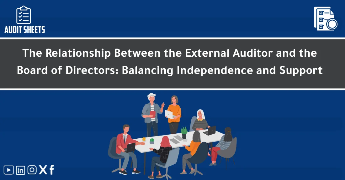 External auditor and board members discussing policies to protect external auditor independence and audit quality.